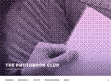 Tablet Screenshot of photobookclub.org